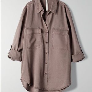 Aritzia NEW- The Group Babaton Utility Button Up